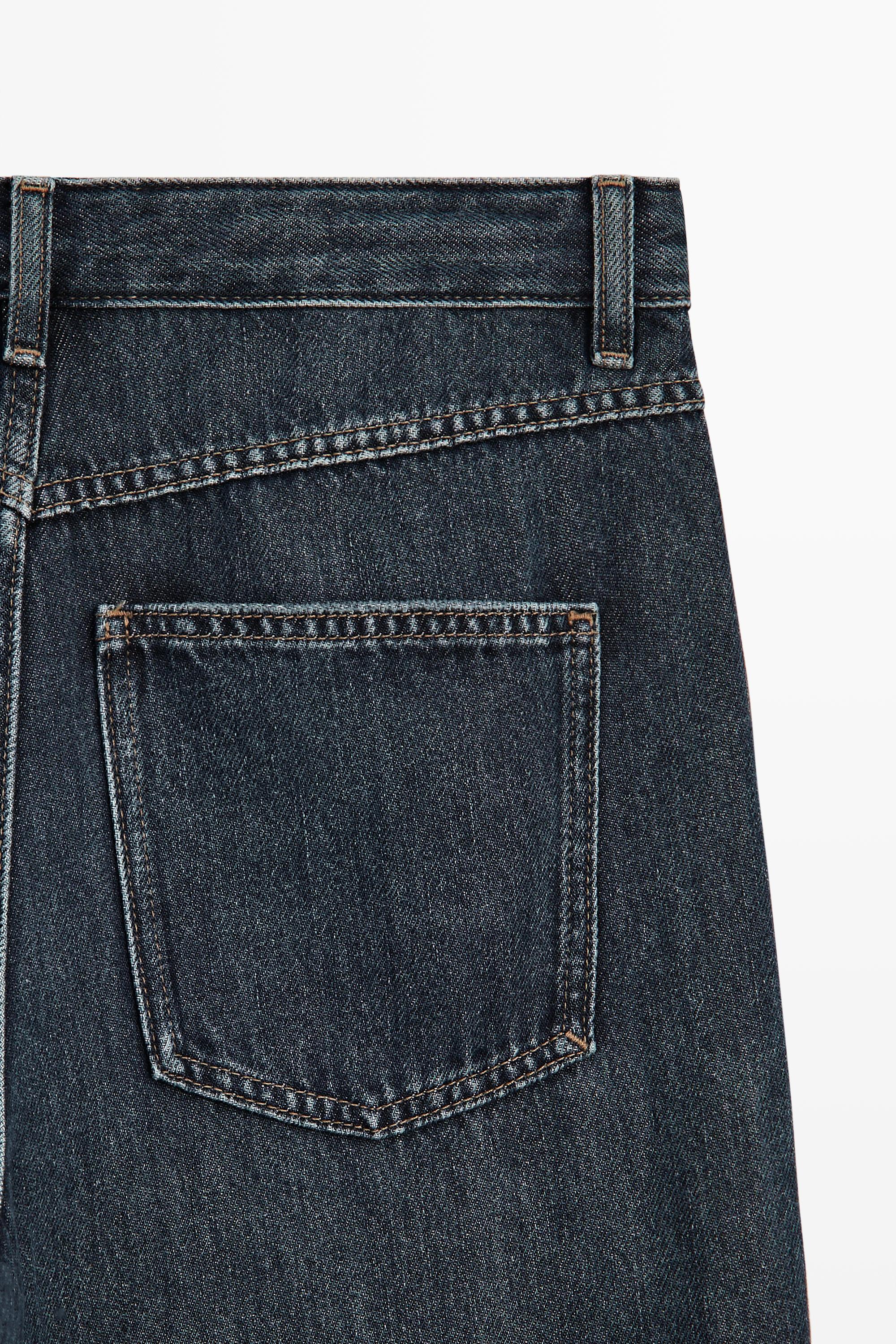 Jean barrel fit relaxed à taille haute