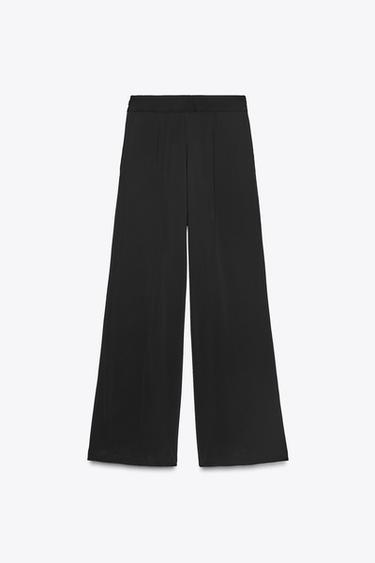 ZW COLLECTION LOOSE-FITTING DARTED TROUSERS - Black by Zara - Image 6