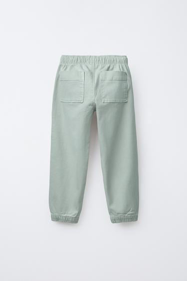 SUPER STRETCH JOGGER TROUSERS - Sea green by Zara - Image 2