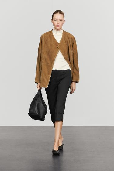 Zara Cotton blend capris - Black - Image 0