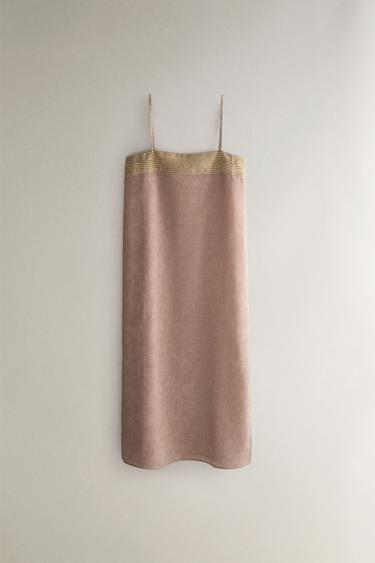 KLEID MIT KOMBINIERTEN PRINTS | KATHARINE POLE - Beige von Zara - Bild 0