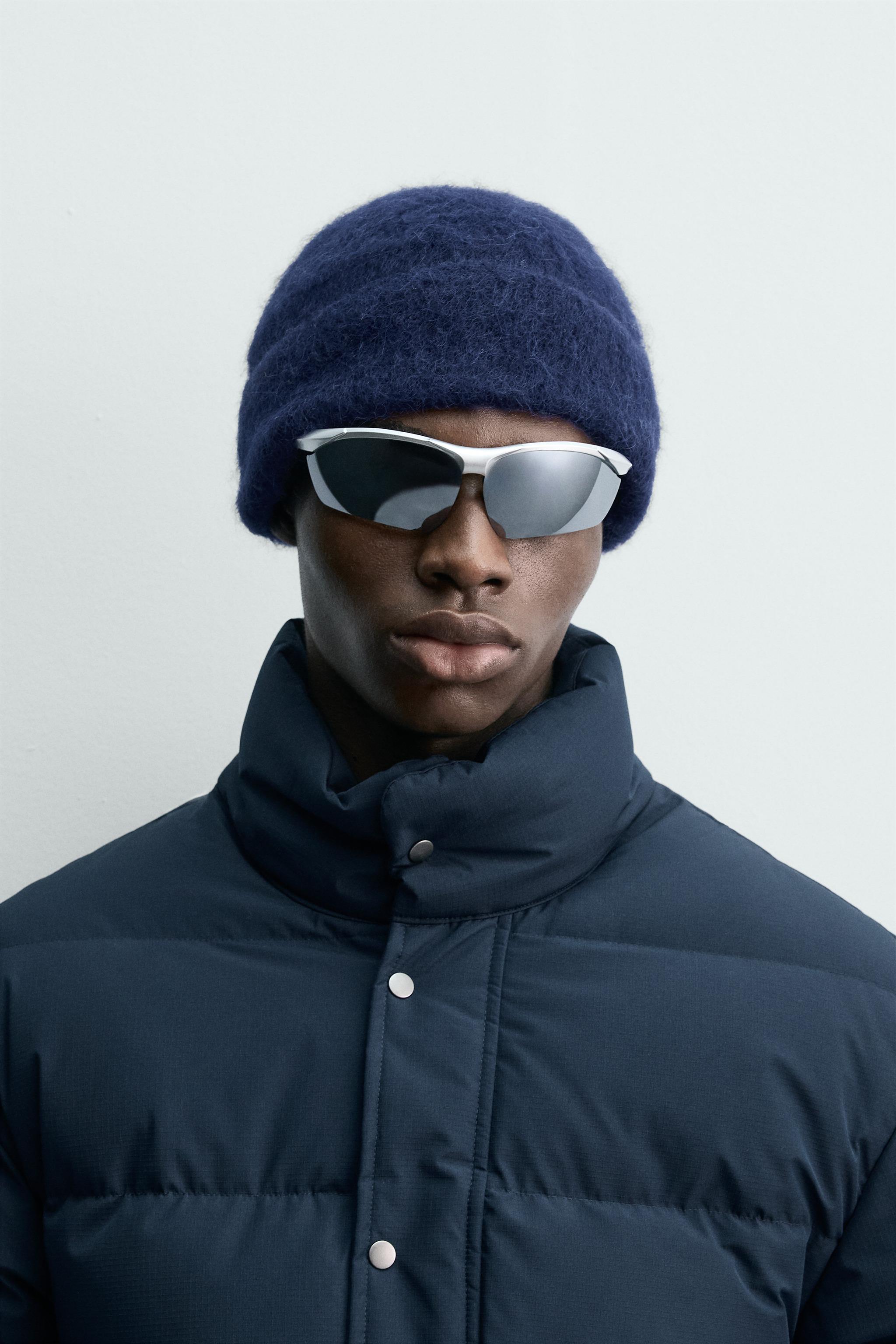 アルパカ混ビーニー帽 - ダイブルー | ZARA Japan / 日本