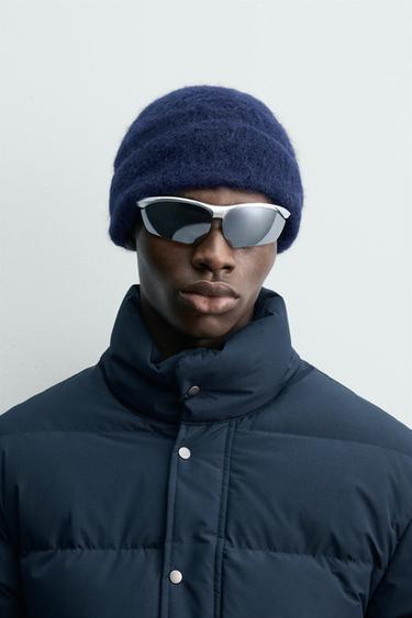 ALPACA BLEND BEANIE - Ink blue by Zara - Image 0