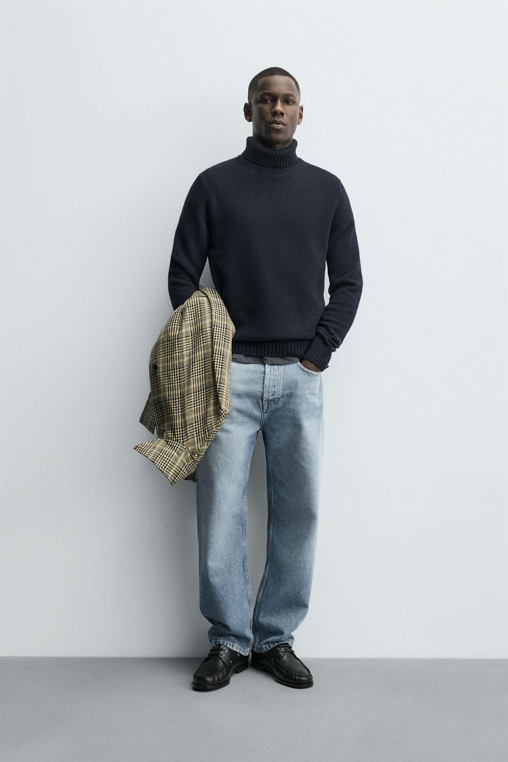 PULL COL MONTANT MÉLANGE LAINE