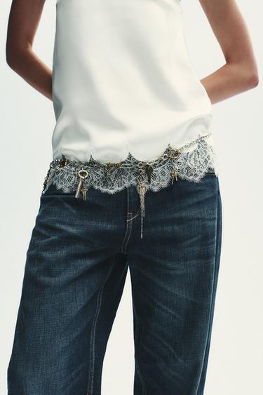 CONTRASTING METAL KEY BELT - Gold / Silver by Zara - Image 2