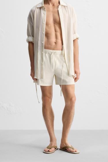 MAILLOT DE BAIN CLASSIQUE MOYEN - Écru de Zara - Image 2