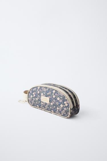 FLORAL PENCIL CASE - Blue by Zara - Image 1