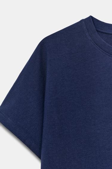 DROP SLEEVE T-SHIRT - Blue by Zara - Image 6