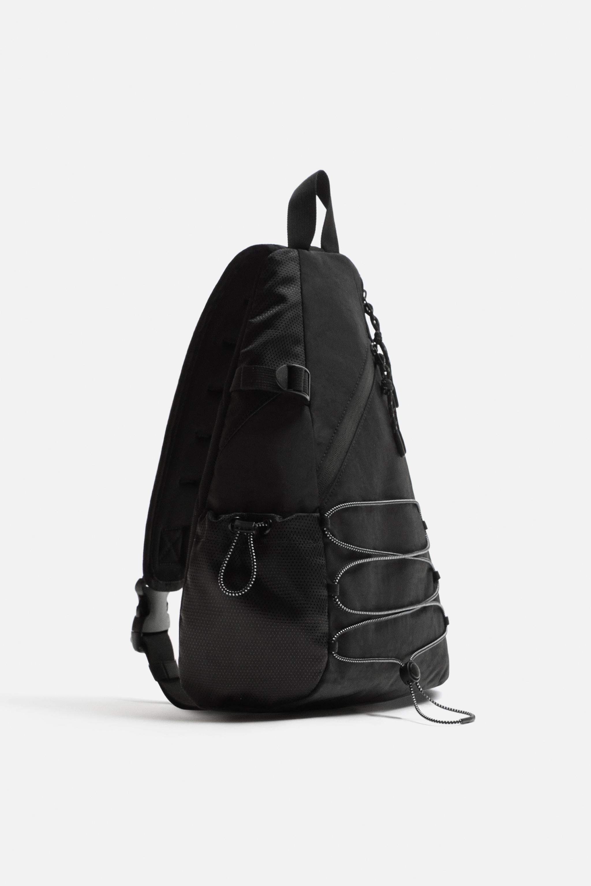 TECHNICAL CROSSBODY BACKPACK - Black | ZARA United States