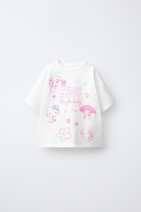 HELLO KITTY © SANRIO EMBROIDERED T-SHIRT - White by Zara - Image 0