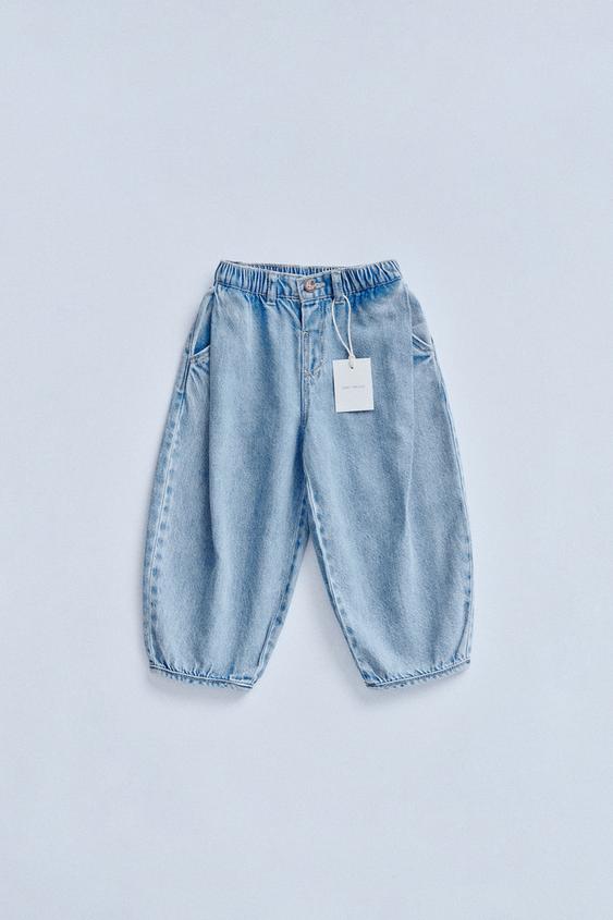 TIMELESZ - DARTED BAGGY JEANS - Light indigo | ZARA United States