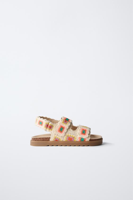 صندل كروشيه - أبيض صدفي الخاص بـ Zara - صورة 0