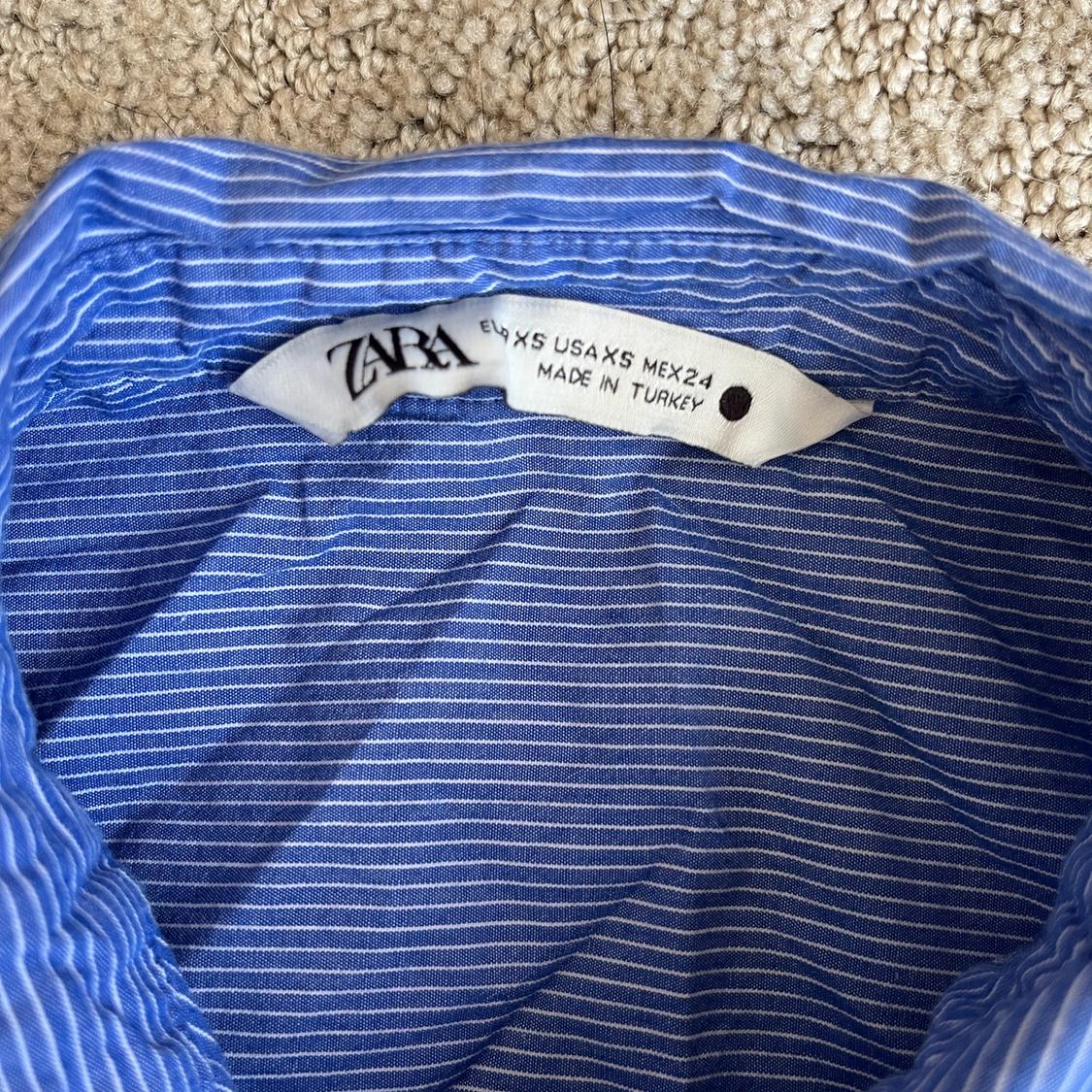 STRIPED MENSWEAR STYLE POPLIN SHIRT - Image 2