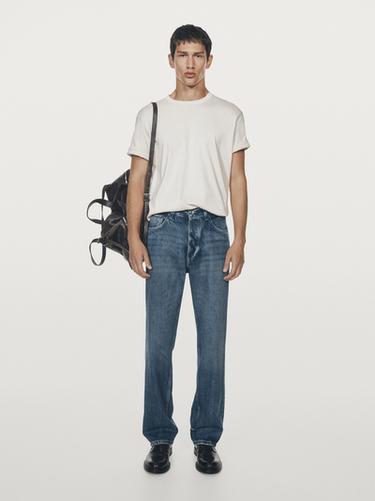 Jeans straight fit - Azul de Zara - Imagen 0