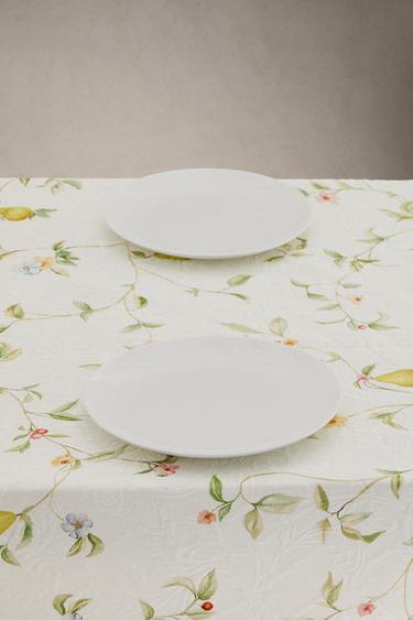 NAPPE COTON JACQUARD POIRES - Verdâtre de Zara - Image 1