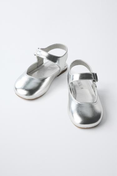 SLINGBACK BALLET FLATS - Silver by Zara - Image 2
