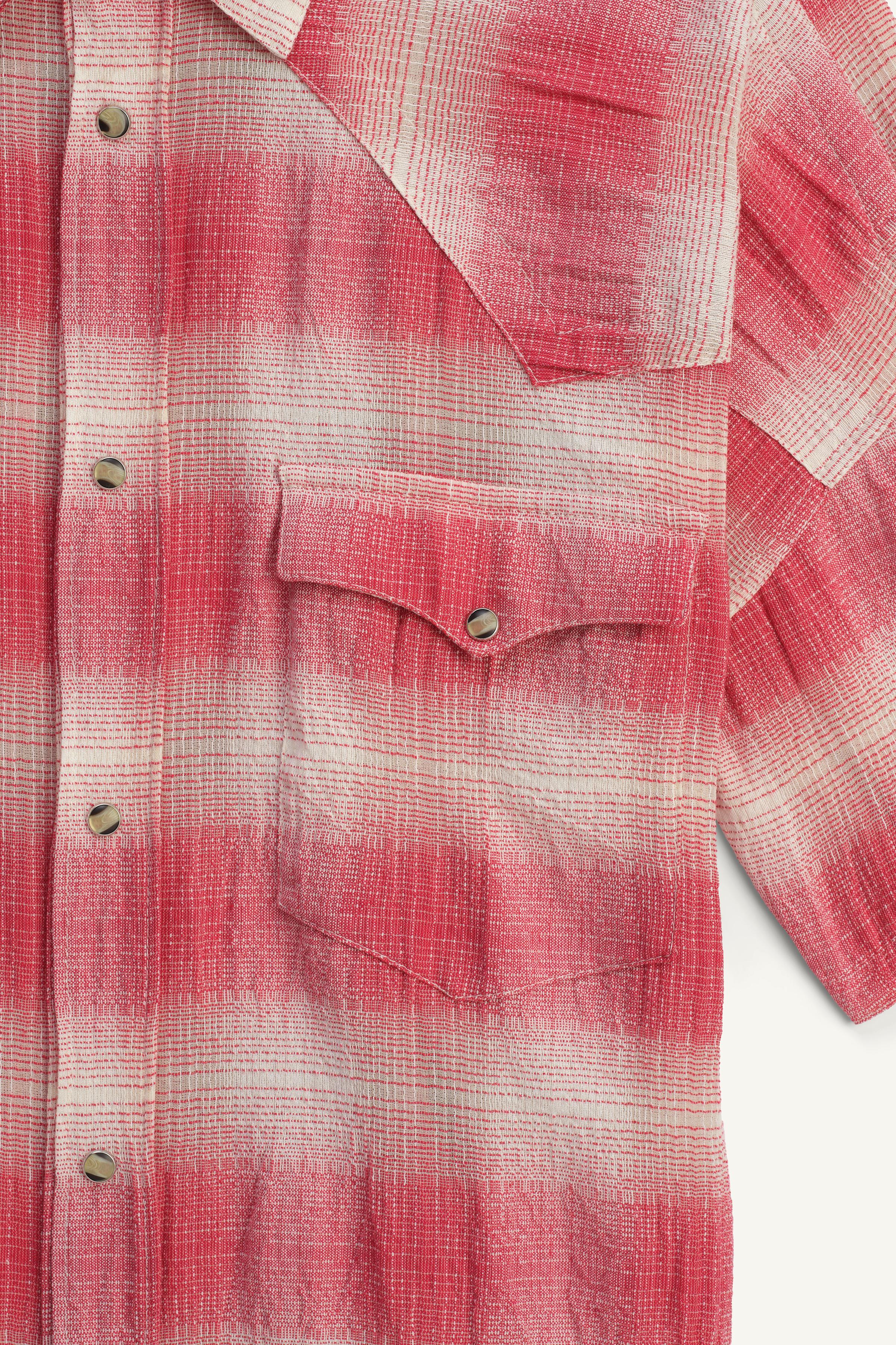 LIMITED EDITION TEXTURED CHECK SHIRT - Red | ZARA United States