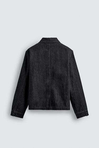 VESTE EN JEAN À POCHES - Indigo de Zara - Image 8