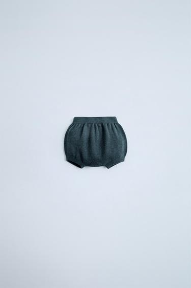 Zara 100% MERINO WOOL BLOOMERS - Petrol blue