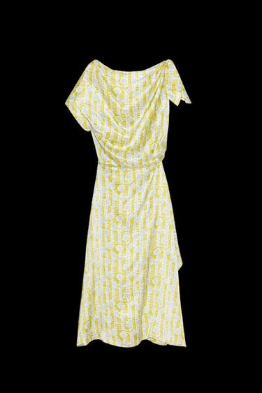 GEMUSTERTES SEIDENKLEID – 100 % – LIMITED EDITION - Print von Zara - Bild 0