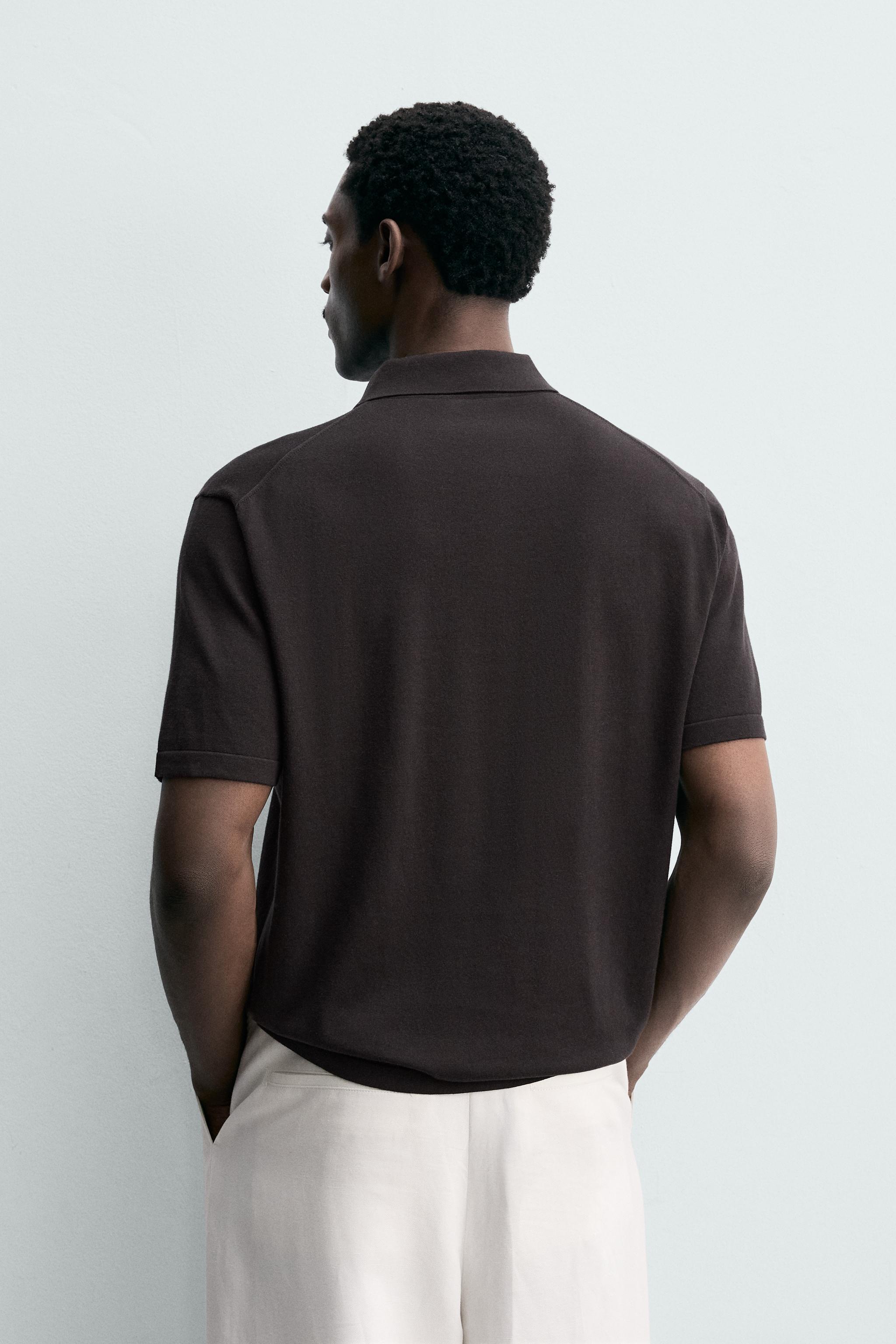 REGULAR FIT COTTON BLEND KNIT POLO