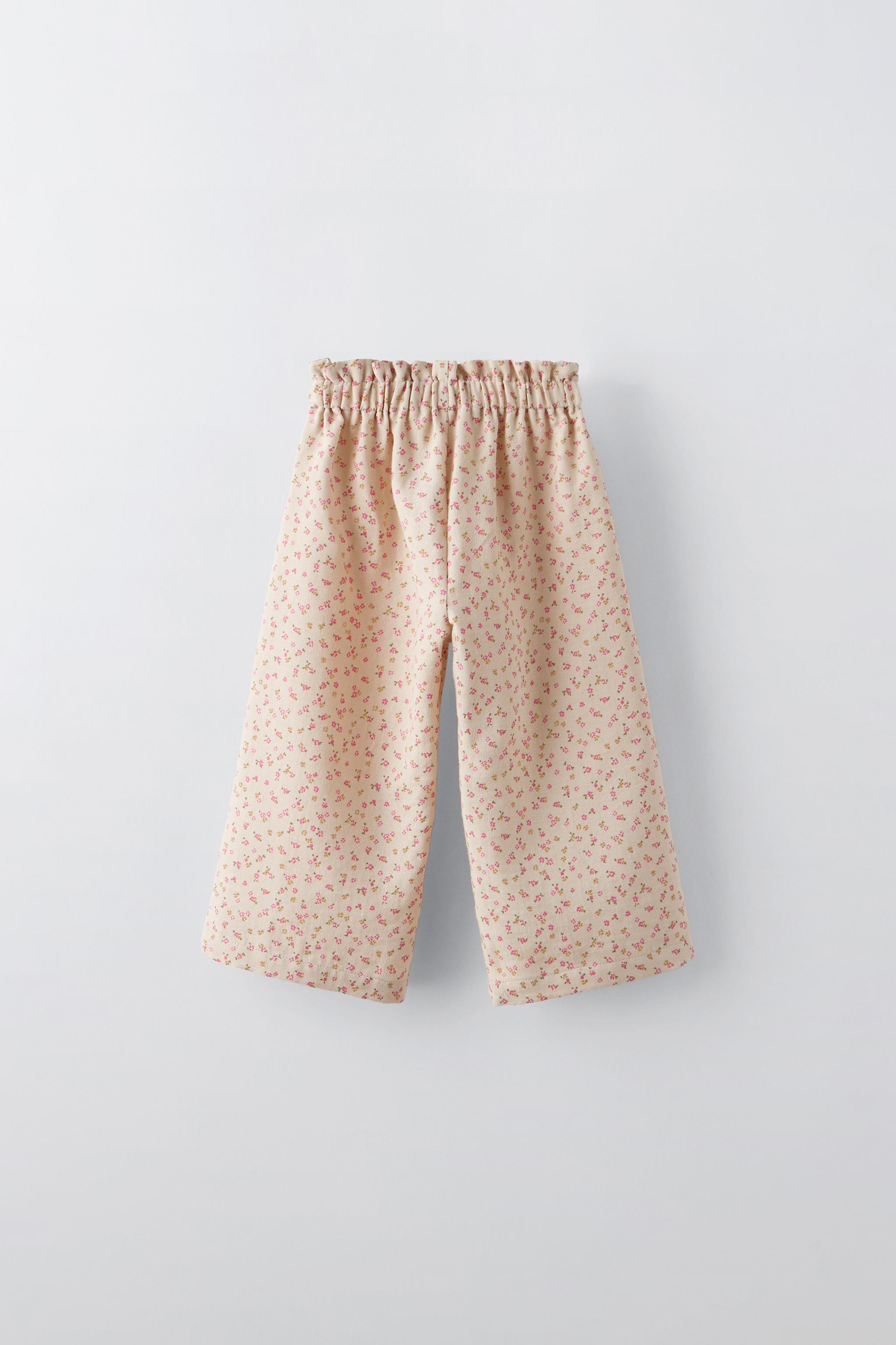 Floral pants zara on sale