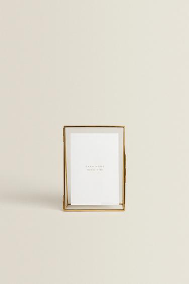 TRIANGULAR STRUCTURE PHOTO FRAME - Golden by Zara - Image 2
