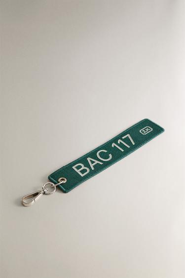 PORTE-CLÉS TOILE BAC 117 RUE DU BAC - Vert de Zara - Image 1