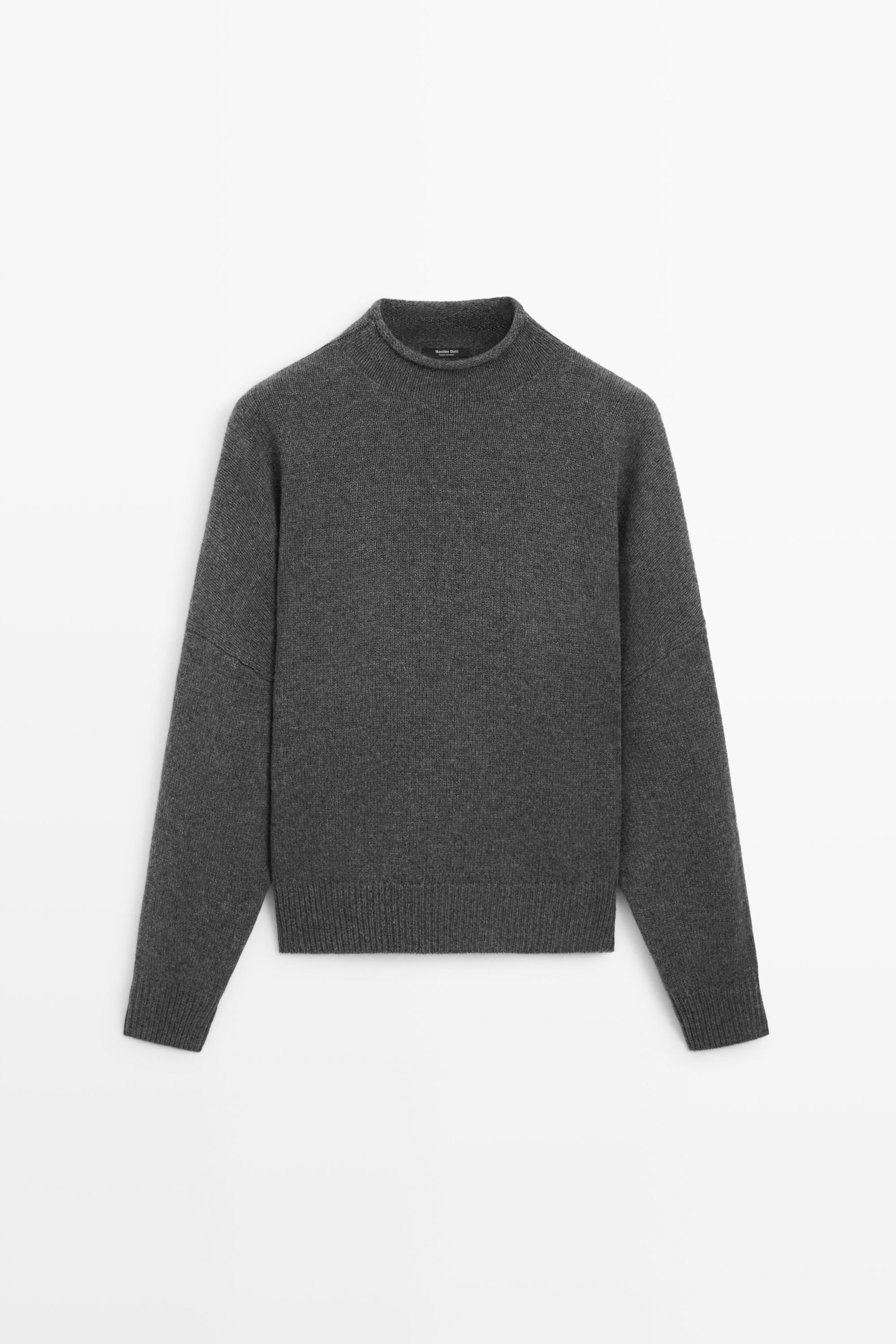 100% wool oversize knit sweater