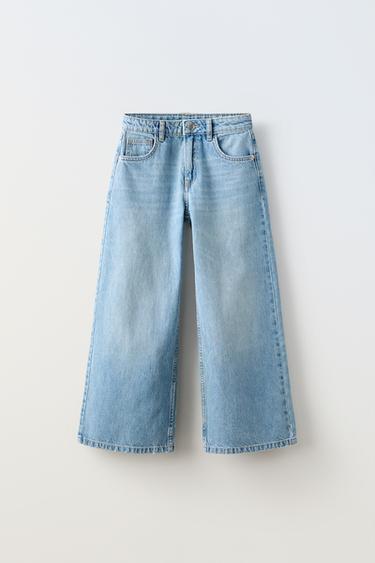 WIDE-LEG JEANS - Blue by Zara
