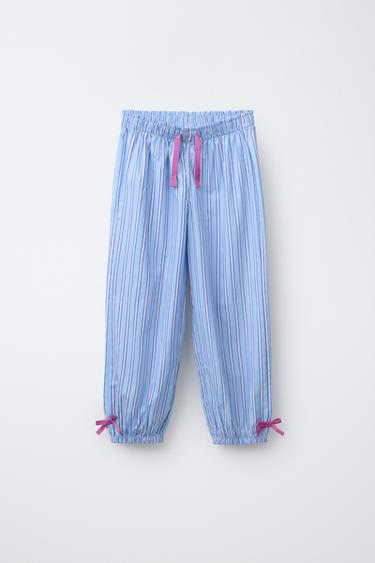 6-14 YEARS/ PYJAMA SET WITH BOWS - Blue by Zara - Image 3