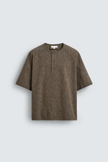 Zara Haki - KETEN POLO GÖMLEK