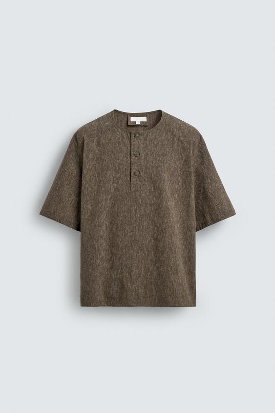 LINEN BLEND POLO SHIRT from Zara - $69.90
