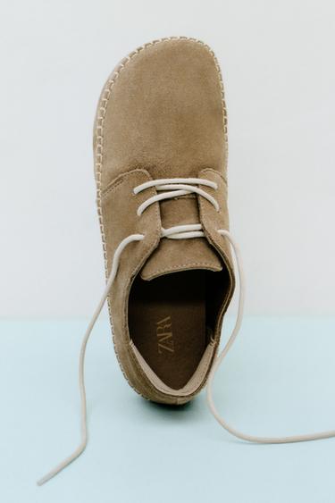 BAREFOOT LEATHER SHOES - Sand Brown by Zara - Image 0
