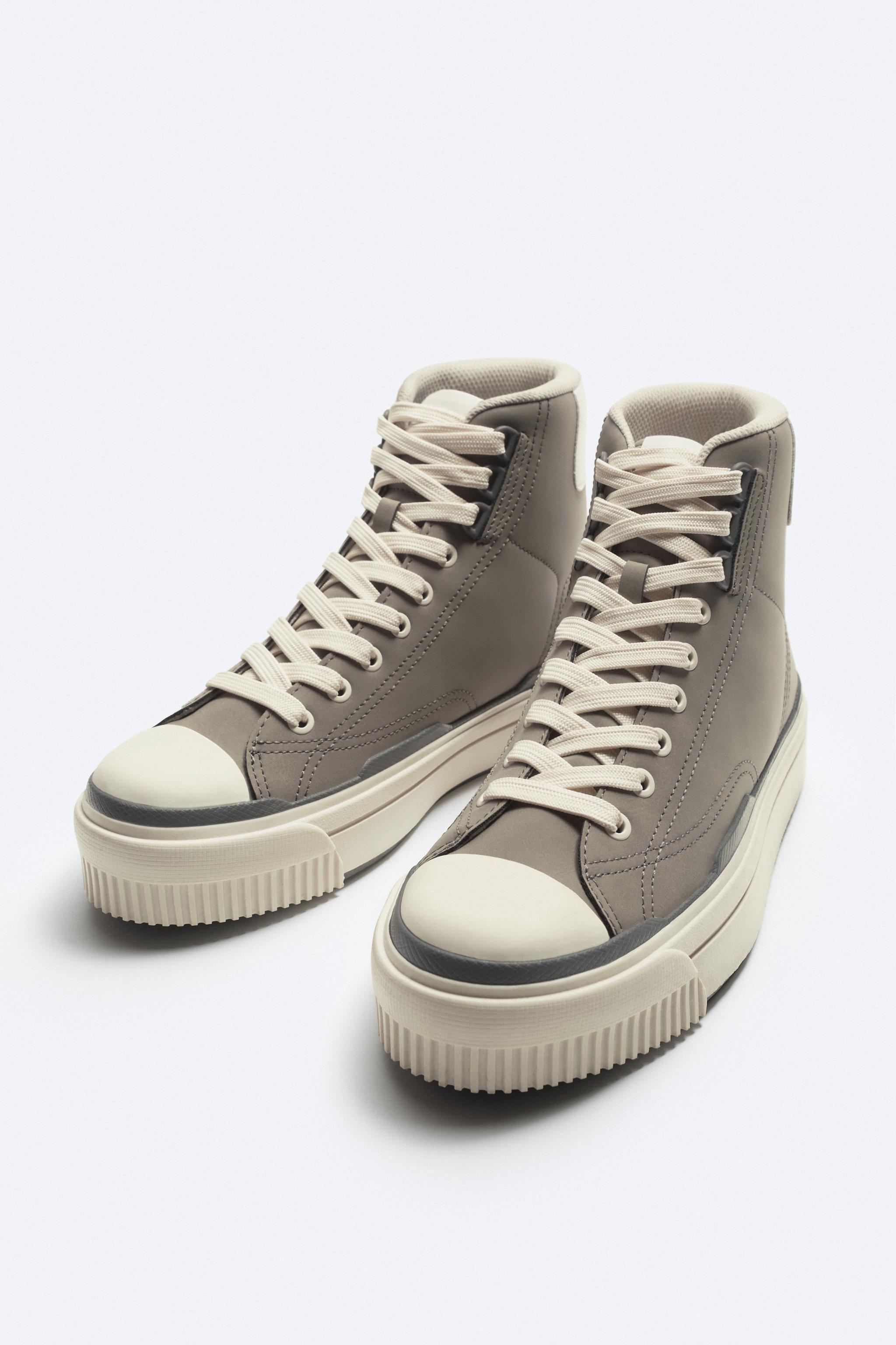 CHUNKY SOLE HIGH TOP SNEAKERS - Multi-color | ZARA United States