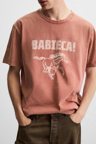 T-SHIRT GRAPHIQUE GUITARRICADELAFUENTE - Rouge orangé de Zara - Image 4
