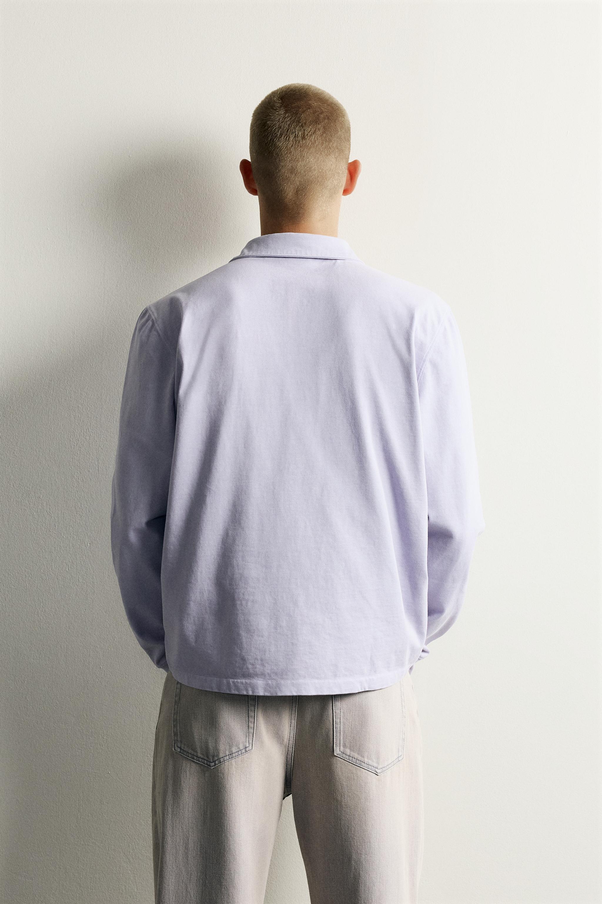 REGULAR FIT POLO SWEATSHIRT