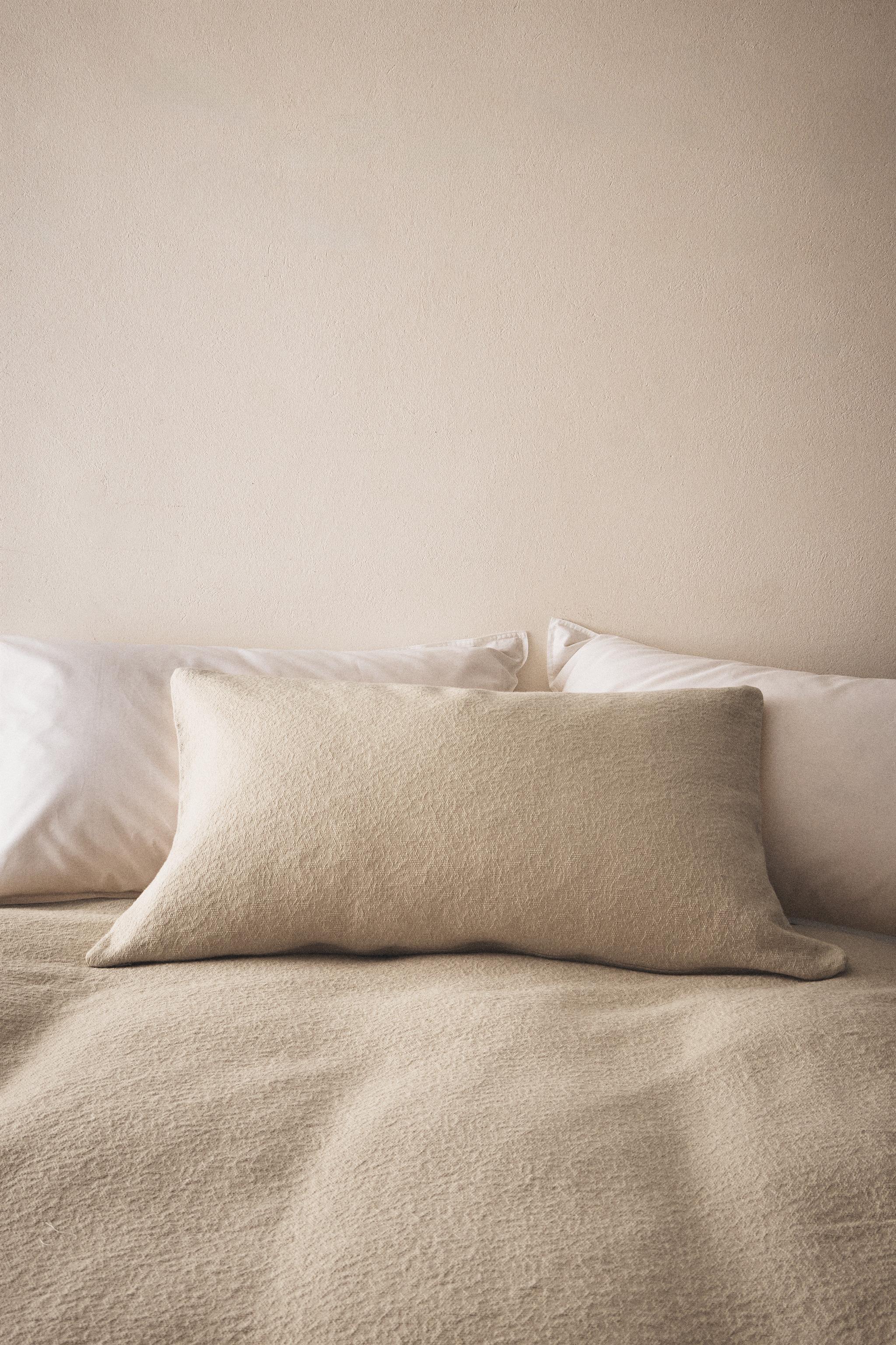 HOUSSE DE COUSSIN COTON JACQUARD