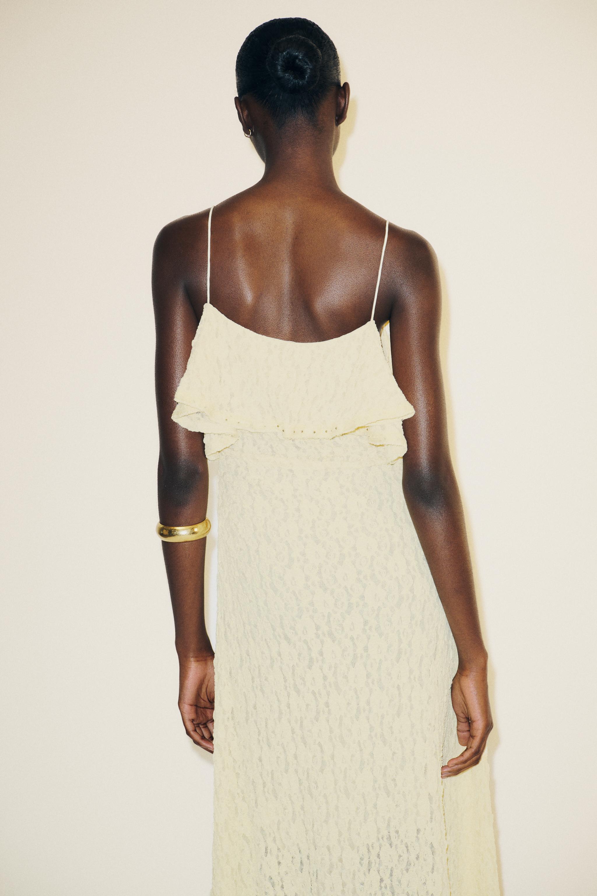 STUDDED LACE DRESS