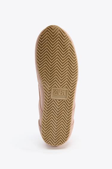 CONTRAST LEATHER TRAINERS - Pink by Zara - Image 4