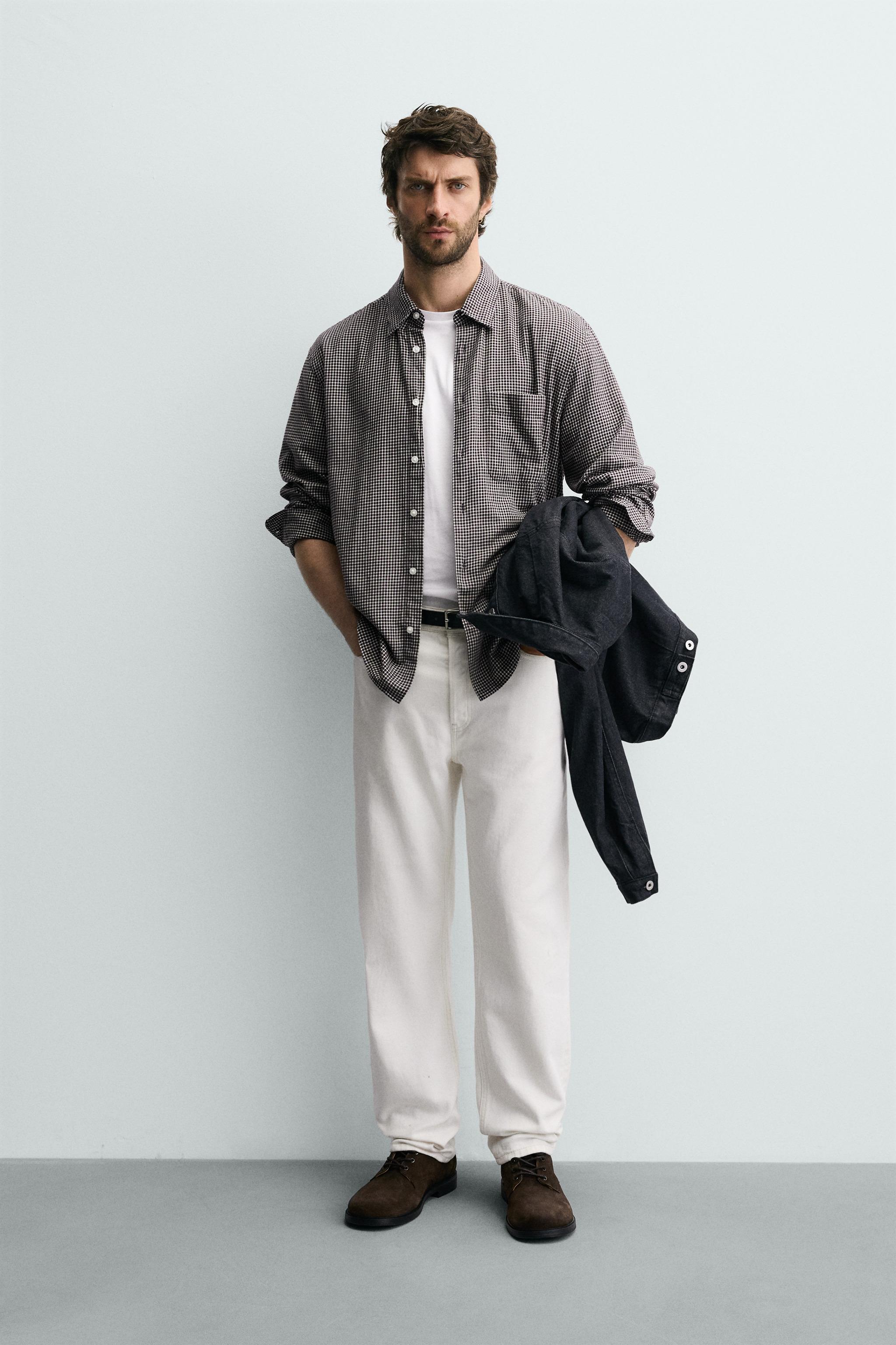 channori チェック柄フランネルシャツ - ブラウン/ エクリュ | ZARA Japan / 日本