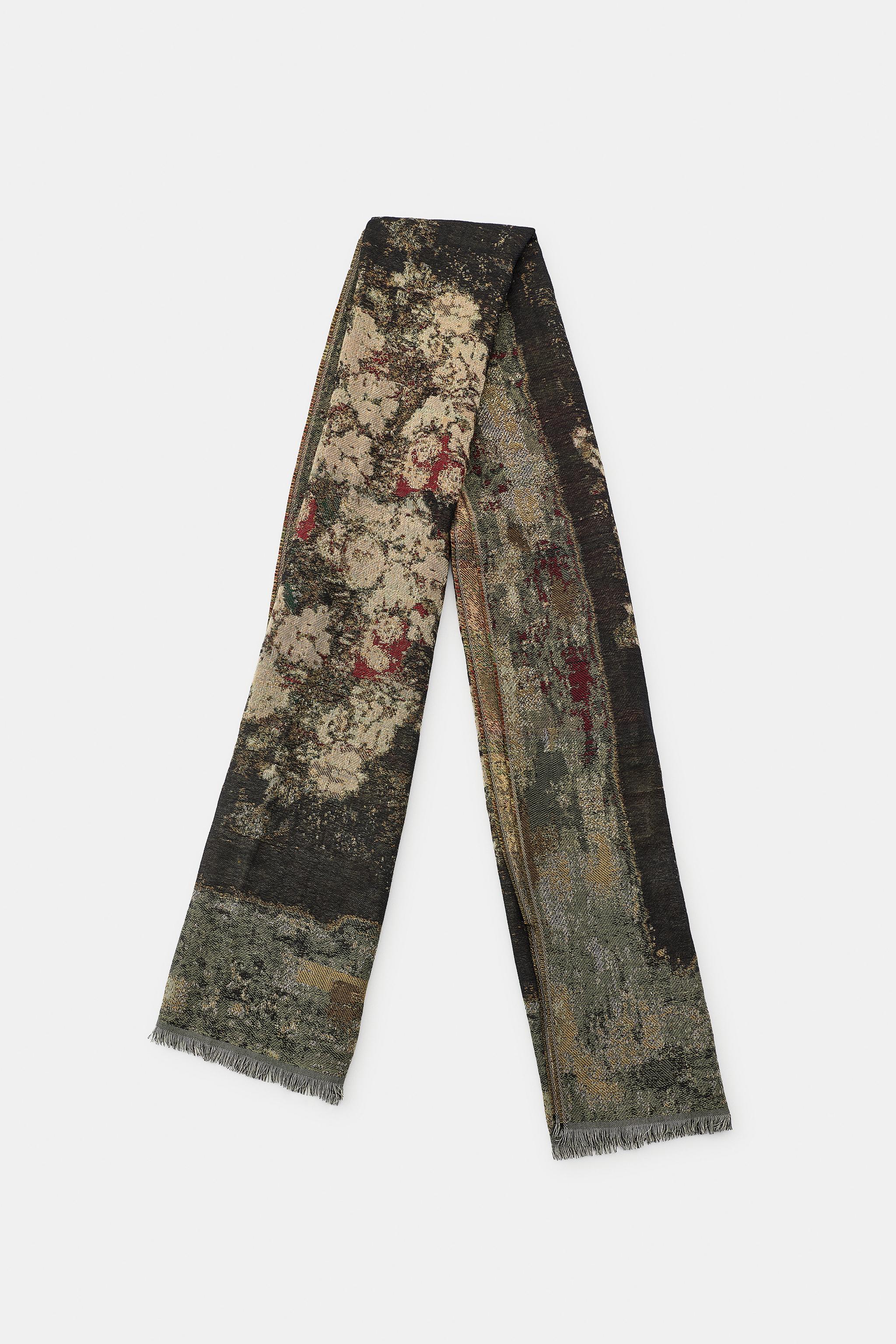 TAPESTRY PRINT JACQUARD SCARF
