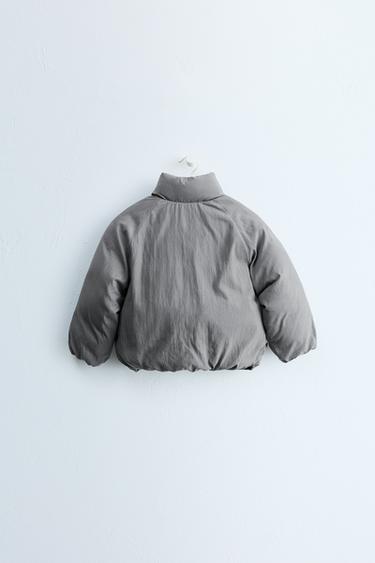 ZARA TIMELESS - QUILTED FROG FASTENING COAT — Mid-gray 2