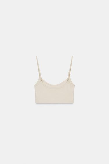 TOP COURT SEAMLESS - Beige de Zara - Image 5