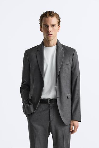 BLAZER TRAJE ESTRUCTURA - Gris Antracita de Zara