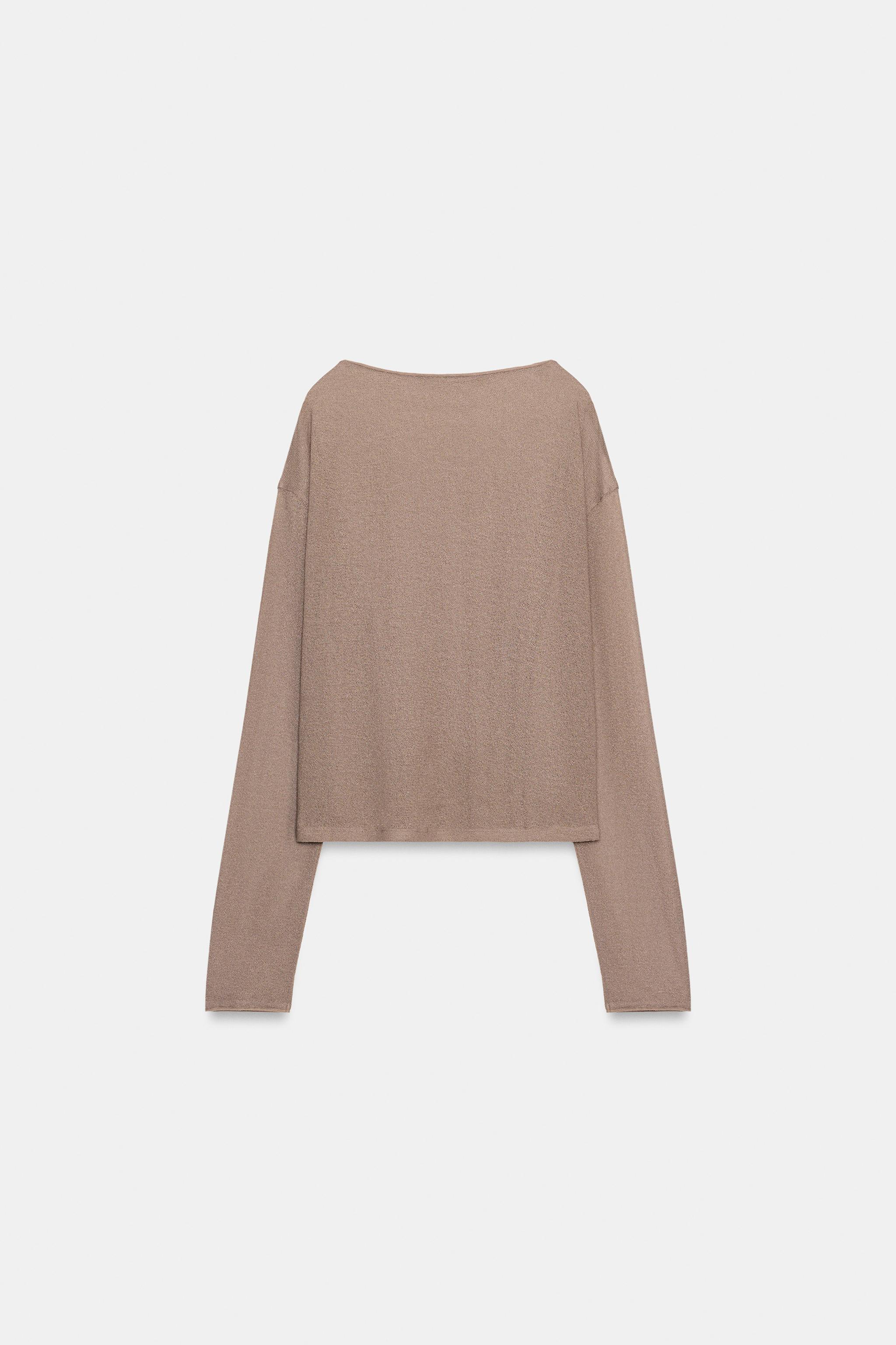 ZARA オープンニットセーター ラスティックオープンニットセーター - レッド | ZARA Japan / 日本