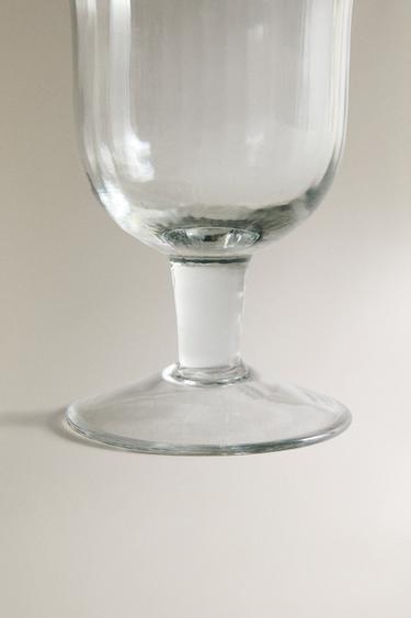 RAISED DESIGN WINE GLASS - Transparent by Zara - Image 3