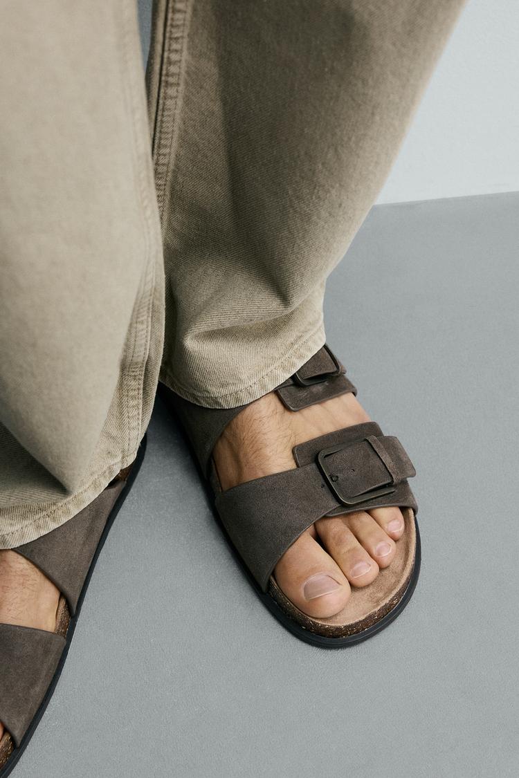 Sandalias de cuero con tiras 3