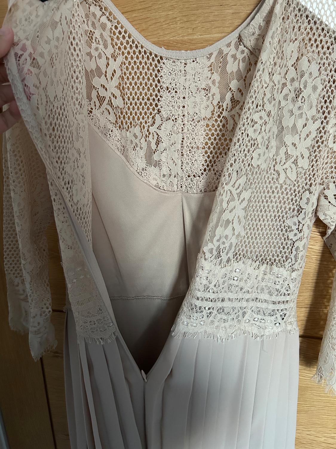 CONTRAST PLEATED DRESS - Image 6