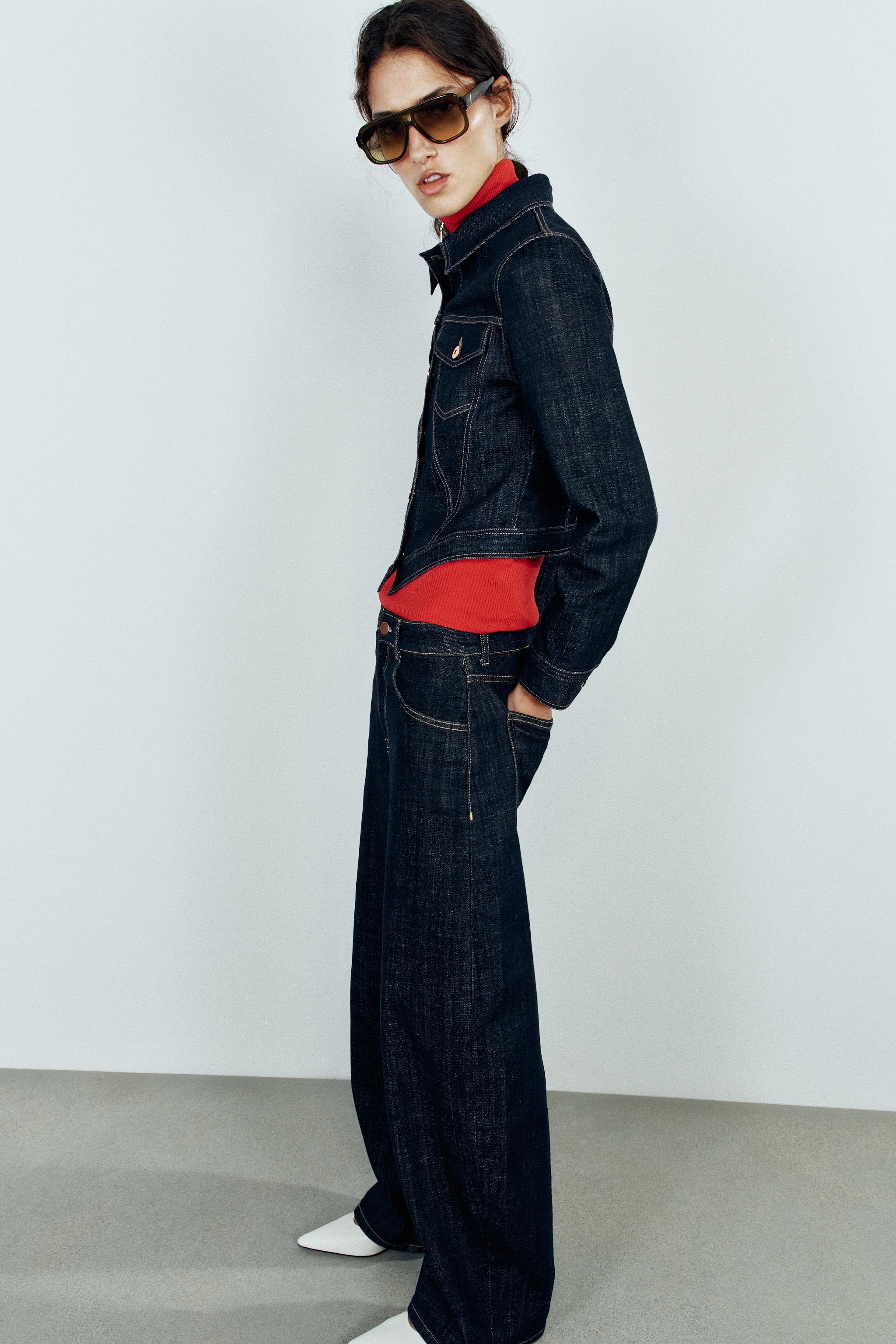 Zara Z1975 DENIM SÜET CEKET görsel 6